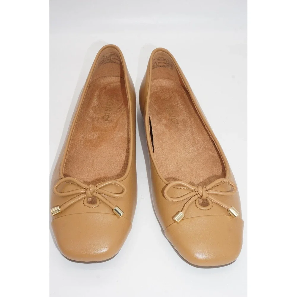 Vionic Klara Ballet Flats Womens Size 7 Brown Comfort Cushioned Slip On Shoes - Picture 5 of 7